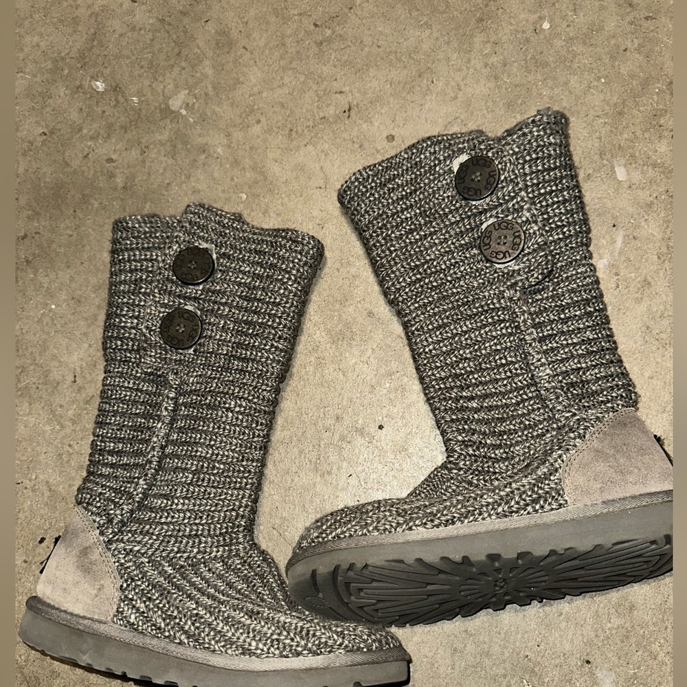 Ugg crocheted tall boots size 3